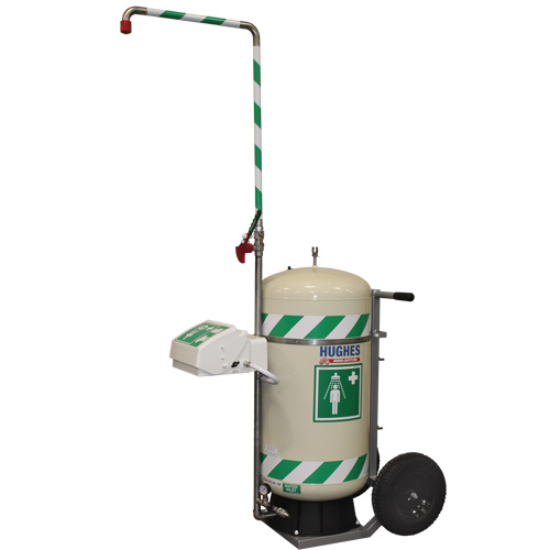 Mobile Self-Contained Emergency Safety Shower with Eye & Face Wash, 30 gal. Capacity, Meets None Buying Direct Corp.
