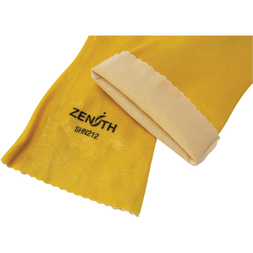 Rough-Finish Chemical-Resistant Gloves, Size 9, 14" L, PVC, Interlock Inner Lining, 47-mil Buying Direct Corp.