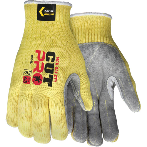 CutPro&reg; Cut Resistant Work Gloves with Split Leather Palm, Size Small, 7 Gauge, Kevlar&reg; Shell, ASTM ANSI Level A3 Buying Direct Corp.