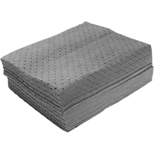 Bonded Sorbent Pads, Universal, 15" x 19", 8 gal. Absorbancy Buying Direct Corp.