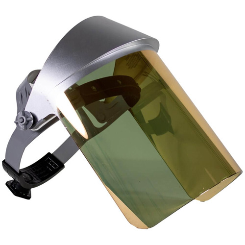 Heat Reflective Face Shield, Polycarbonate, Ratchet Suspension Buying Direct Corp.
