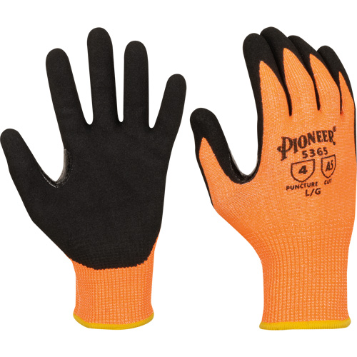 Gants r&eacute;sistants &agrave; la coupe compatibles avec les &eacute;crans tactiles, Taille Petit, Calibre 13, Rev&ecirc;tement Nitrile, Enveloppe en Polyester/PEHP, ASTM ANSI niveau A5 Buying Direct Corp.