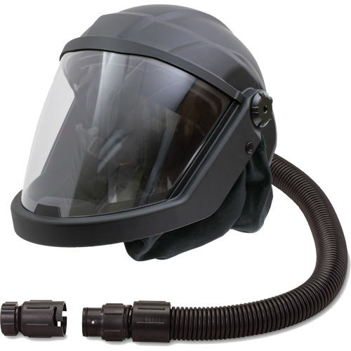 DEFENDER Supplied Air Respirator Shield & Helmet with No Flow Valve, Universal, Facepiece Buying Direct Corp.