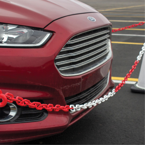 Bicolour Plastic Barrier Chain, Green/White Buying Direct Corp.