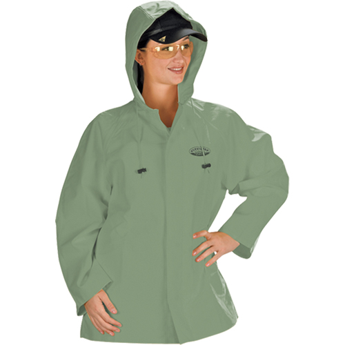 Hurricane Flame Retardant/Oil Resistant Rain Suits - Jacket, 4X-Large, Green Buying Direct Corp.