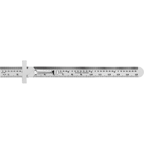 Economy Precision Flexible Ruler, 6" L, Steel Buying Direct Corp.