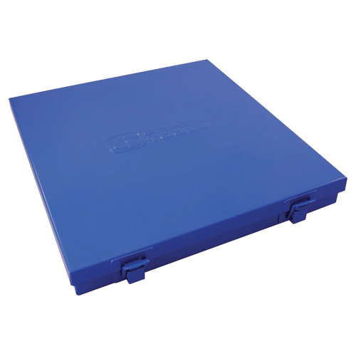 Slim Metal Box, 10-1/2" D x 9-1/4" W x 1-1/4" H, Blue Buying Direct Corp.