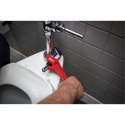 Cl&eacute; &agrave; tuyau hexagonale coud&eacute;e en acier, Cap des m&acirc;choires 2-5/8", Longueur 10-1/2", Fini Rev&ecirc;tement en poudre, Prise Ergonomique Buying Direct Corp.