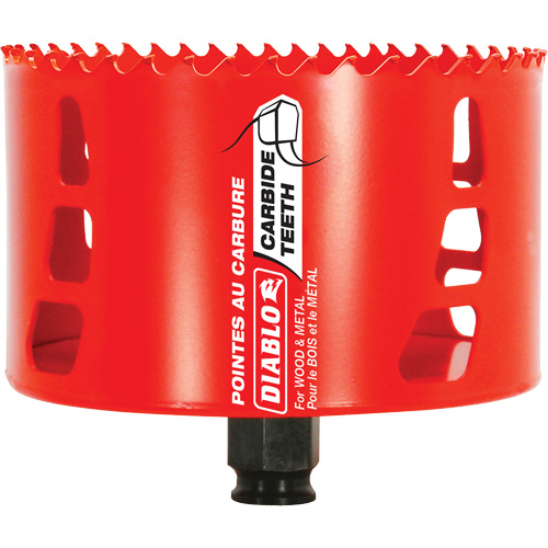 Wood & Metal Hole Saw, 4-1/4", 2-3/8" Depth of Cut, Carbide Buying Direct Corp.