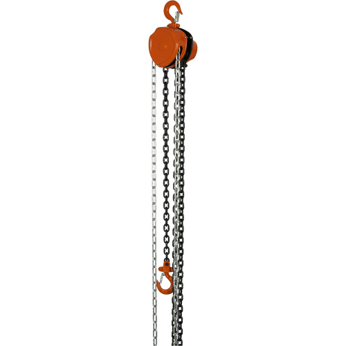 VHC Series Chain Hoists, 10' Lift, 1100 lbs. (0.5 tons) Capacity, Alloy Steel Chain Buying Direct Corp.