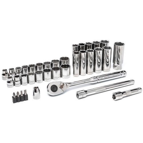 3/8” Drive 72-Tooth, 12-Point Drive Mechanics Tool Set Buying Direct Corp.