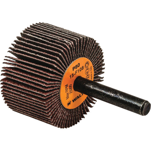 Flap Wheels-Coolcut Flap Wheels, Aluminum Oxide, 80 Grit, 1-1/2" x 1" x 1/4" Buying Direct Corp.