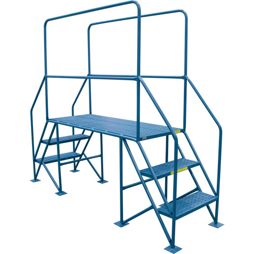 Crossover Ladder, 35-1/2" Overall Span, 31-1/2" H x 22" D, 22" Step Width Buying Direct Corp.