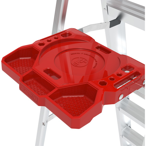 Step Ladder with Paint Tray, 5', Aluminum, 200 lbs. Capacity, Type 3 Buying Direct Corp.
