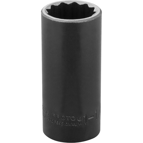 Socket, Impact, 1-1/8", 1/2" Drive, 12 Points, Deep Buying Direct Corp.