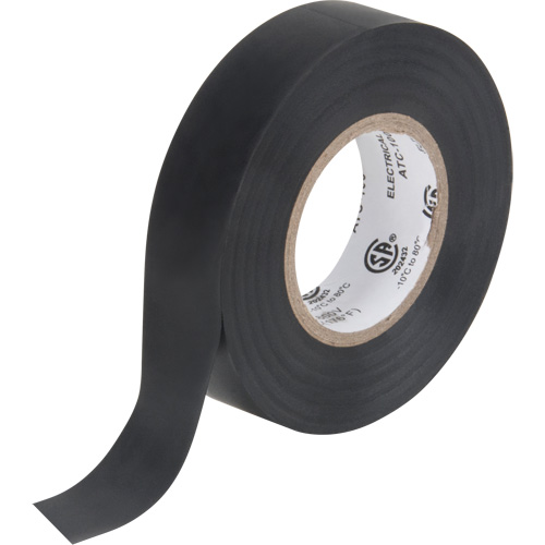 Electrical Tape, 19 mm (3/4") x 18 M (60'), Black, 7 mils Buying Direct Corp.