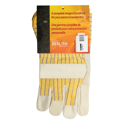 Fitters Patch Palm Gloves, Large, Grain Cowhide Palm, Cotton Inner Lining Buying Direct Corp.