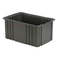 Divider Box, Polyethylene, 15.5" W x 9.9" D x 8" H, Grey Buying Direct Corp.