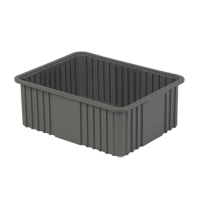Divider Box, Polyethylene, 20.9" W x 15.9" D x 8" H, Grey Buying Direct Corp.