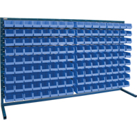 Louvered Rack with Bins, 144 Bins, 72" W x 15" D x 40" H Buying Direct Corp.
