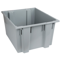 Stack & Nest Totes, 13" x 23.5" x 19.5", Grey Buying Direct Corp.
