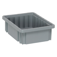 Contenants Divider Box, Plastique, 10,9" la x 8,3" p x 3,5" h, Gris Buying Direct Corp.