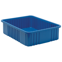 Contenants Divider Box, Plastique, 22,5" la x 17,5" p x 6" h, Bleu Buying Direct Corp.