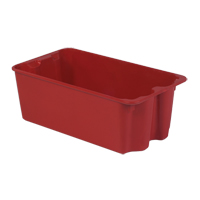 Stack-N-Nest&reg; Plexton Containers, 16.9" W x 30.6" D x 11.1" H, Red Buying Direct Corp.