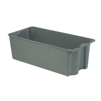 Stack-N-Nest&reg; Plexton Containers, 20.1" W x 42.5" D x 14.1" H, Grey Buying Direct Corp.