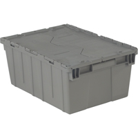 Contenants de distribution Flipak en plastique poly&eacute;thyl&egrave;ne (PE), 21,9" x 15,2" x 9,3", Gris Buying Direct Corp.
