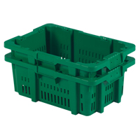 Contenant en plastique Stack-N-Nest pour la manutention des aliments, 16" x 23,9" x 8,8", Vert Buying Direct Corp.