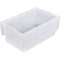 FP243C FliPak Nestable Tote, 26.9" x 16.9" x 12.1", Clear Buying Direct Corp.