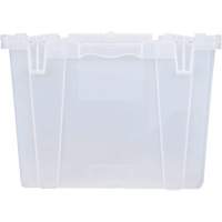 FP243C FliPak Nestable Tote, 26.9" x 16.9" x 12.1", Clear Buying Direct Corp.