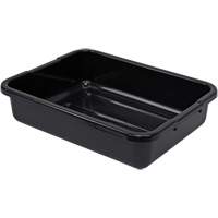 All-Purpose Ribbed-Bottom Storage Tub, 5" H x 15" D x 21" L, Plastic, Black Buying Direct Corp.