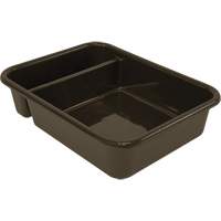 All-Purpose Compartmentalized Storage Tub, 5" H x 15" D x 20" L, Plastic, Brown Buying Direct Corp.