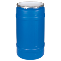 Polyethylene Drums, 30 US gal. (25 imp. Gal.), Open Top, Blue Buying Direct Corp.