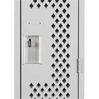 Clean Line Lockers, 12" x 15" x 72", Steel, Grey, Rivet (Assembled), Perforated Buying Direct Corp.
