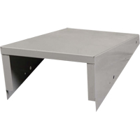 Clean Line Economy Lockers Slope Top, 4 Bank, 18" D x 48" W x 6" H, Grey, Steel Buying Direct Corp.