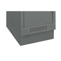 Clean Line Economy Lockers Recessed Base, 1 Banks, 4" H x 12" W x 18" D, Steel Buying Direct Corp.
