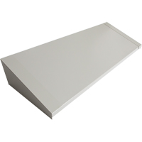 All-Welded Concorde - Heavy-Duty Lockers Sloping Top, 4 Bank, 18" D x 48" W x 6" H, Grey, Steel Buying Direct Corp.