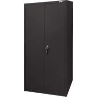 Storage Cabinet, Steel, 4 Shelves, 66" H x 30" W x 15" D, Black Buying Direct Corp.