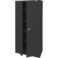 Storage Cabinet, Steel, 4 Shelves, 66" H x 30" W x 15" D, Black Buying Direct Corp.