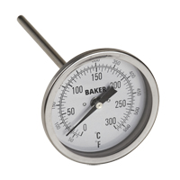 Bi-Metal Thermometers, Contact, Analogue, 50-550°F (0-260°C) Buying Direct Corp.