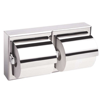 Two-Roll Toilet Paper Dispenser with Hoods, Multiple Roll Capacity Buying Direct Corp.