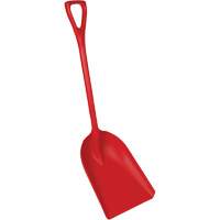 Pelle en un seul morceau pour la transformation des aliments, Lame 14" x 17", Longueur de 42-1/2", Plastique, Rouge Buying Direct Corp.