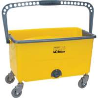 Microfibre Mop Bucket & Wringer, Strainer, 11 US Gal. (44 Quart), Yellow Buying Direct Corp.