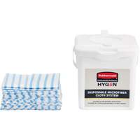 Seau de chargement pour chiffons microfibres, Blanc Buying Direct Corp.