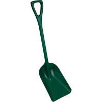One-Piece Metal Detectable Shovel, 10" x 14" Blade, 37-1/2" Length, Plastic, Green Buying Direct Corp.