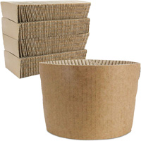 Kraft Coffee Cup Sleeves, Paper, 12 oz. - 20 oz., Brown Buying Direct Corp.