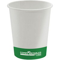 Single Wall Hot/Cold Compostable Paper Cups, 8 oz., Multi-Colour Buying Direct Corp.